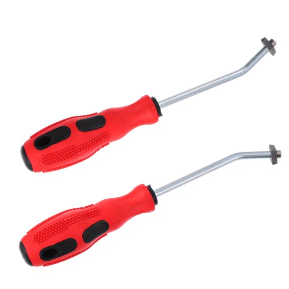 WHAMVOX Red Tungsten Steel Caulking Tool for Removing Caulk with Arc Handle Easy to Use 2pcs