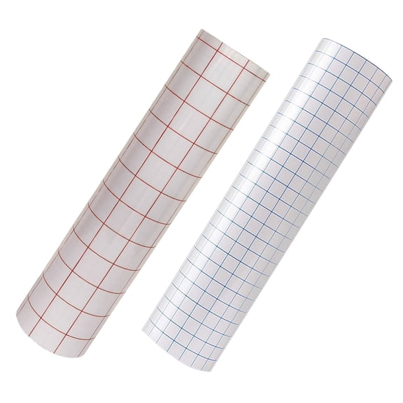 unbranded 2 Pcs Transfer Film Self Adhesive Tape Clear Duct Transparent Red Waterproof Stickers
