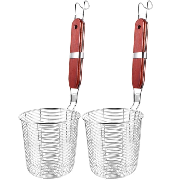 unbranded 2 Pcs Colander Mesh Strainer Individual 34.5x11.5x12cm