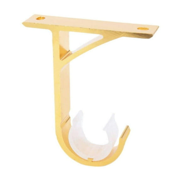 unbranded 2 Pcs Curtain Wall Bracket Mounting 7.5X9.5cm Golden