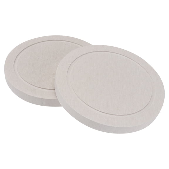 unbranded  2 Pcs Heat Insulation Table Placemat Coffee Coaster Bar Accessories Cup Heated Light Grey