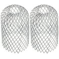 thumbnail image 1 of Roof Gutter Guard Filter Strainer for Leaves Debris Blockage 2Pcs Silver Aluminum Alloy, 1 of 8