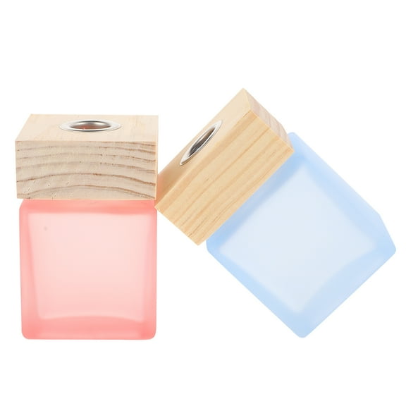 unbranded  2 Pcs Empty Refillable Glass Bottle Fragrance Release Scented Oil Diffuser