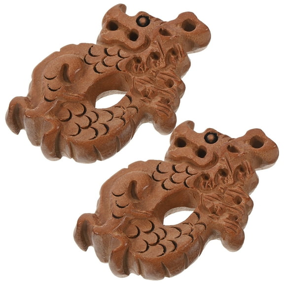 unbranded 2 Pcs Expandable Clothes Hanger Peach Wood Crafts