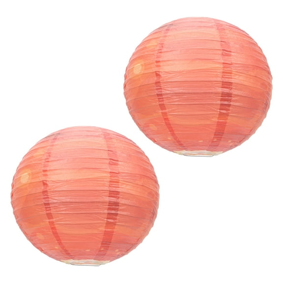 unbranded 2 Pcs Fixture Lantern Indoor and Outdoor Decoration Baby Child 30X30CM Red