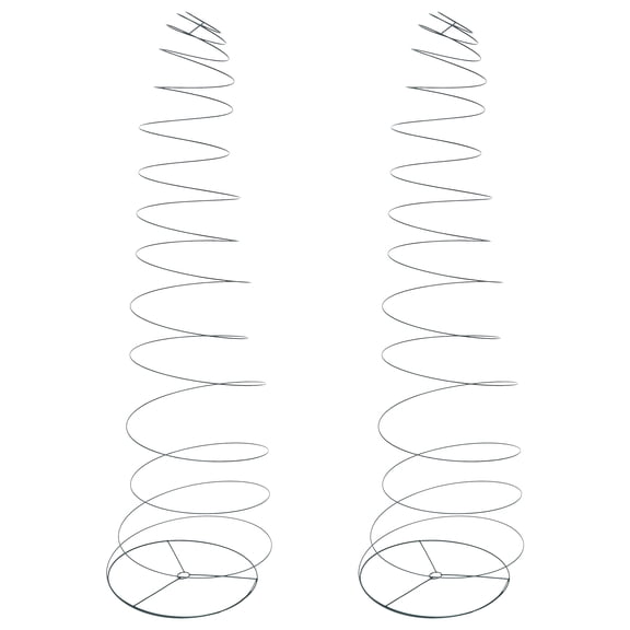 OULII 2Pcs Garden Spiral Plant Support Stake Durable Stainless Steel Climbing Rack Green