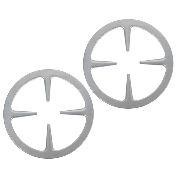 FESTFENDS Home Use Iron Stove Stand Rack Silver for Households 2Pcs 5.9X5.9X0.3In