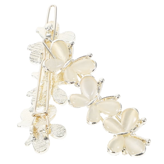 unbranded 2 Pcs Hair Claw Clips for Women Flat Hairpin Decoration Elegant Child