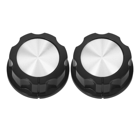 LITINKIMI 2-Pack Black ABS Plastic Gas Stove Burner Knobs, and Water Replacement Controls