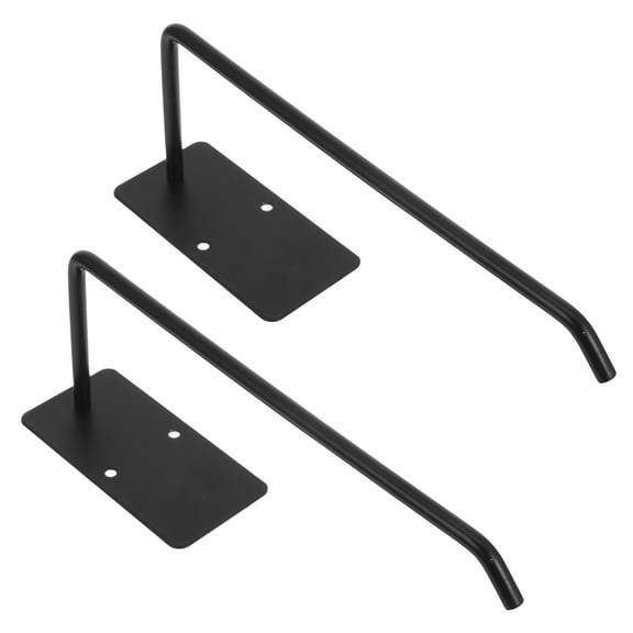 Stainless Steel Hat Hooks for Home Black High Space Utilization for Small Bedrooms 2 Pieces
