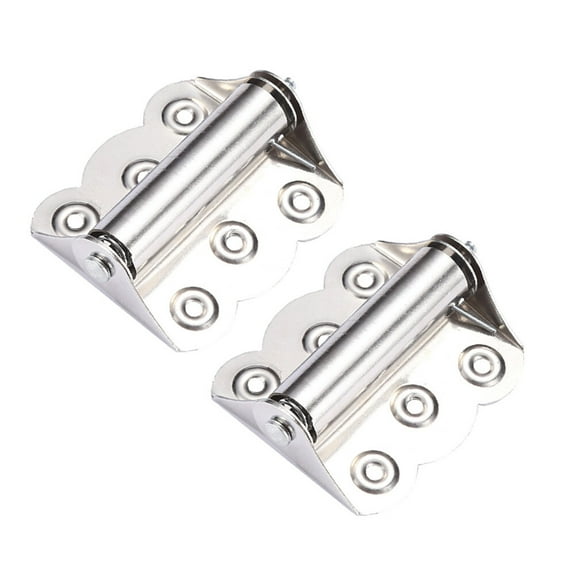 unbranded 2 Pcs Heavy Duty Folding Butterfly Hinge Noise Reducing Hinge 7.8x6.2cm Silver