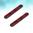 thumbnail image 1 of 2 Pcs High Brightness Warning Reflection Stickers PVC Rear Bumper Stickers Reflective Trim Protectors for Car Outdoor, 1 of 6
