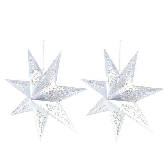 unbranded 2 Pcs Hollow Star Shaped Light Covers Ceiling Lamp Covers Ceiling Light Covers
