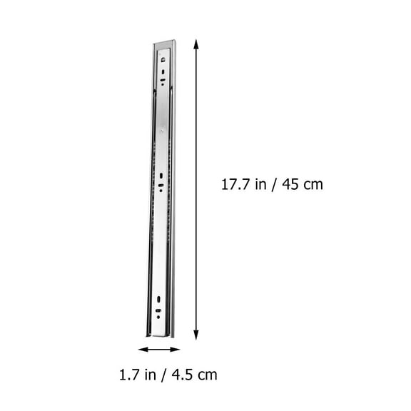 unbranded 2 Pcs Keyboard Shelf Runners Table Drawer Slides Size 5 Silver