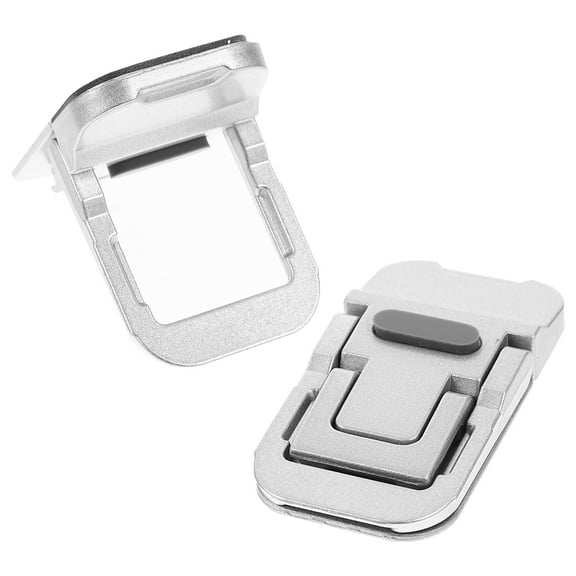 unbranded 2 Pcs Laptop Stands Ergonomic Riser Elevator Desktop Monitor Silver