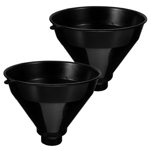 unbranded 2 Pcs Large Plastic Funnels for Automotive Use Wide Mouth Funnels for Oil Changes Long-Lasting Plastic Funnels For Home Use