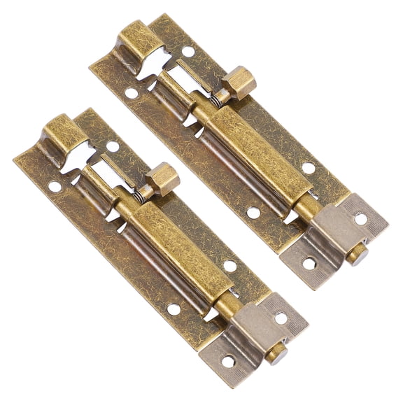 unbranded 2 Pcs Latch Sliding Lock Anti-Theft Door Kit Brinks Security Bar