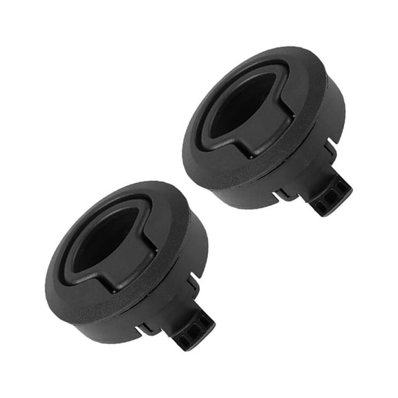 unbranded 2 Pcs Latches Slam Round Lock Pull Ring Lock RV Pull Latch 6.1X6.1X2.2CM Black