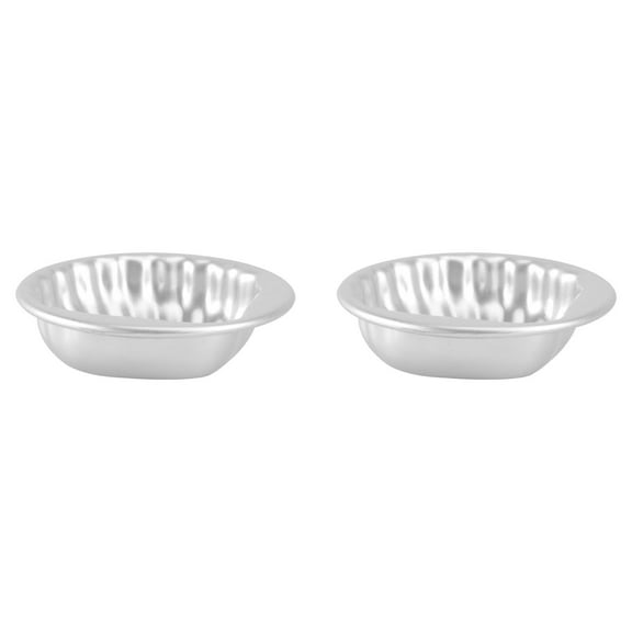 unbranded 2 Pcs Lids Bath Press Mold Shell Paper Plate Soap Molds Silver