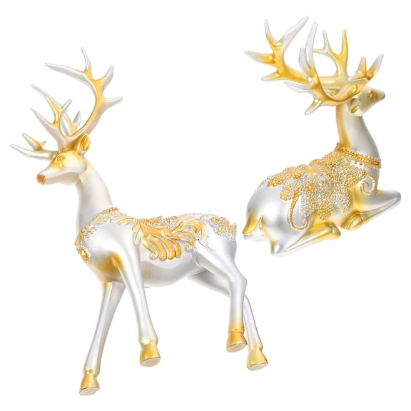 unbranded 2 Pcs Luxury Figurines Ornament Bedroom Decor