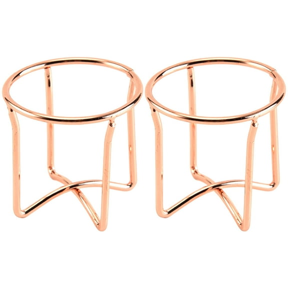 2 Pcs Golden Egg Puff Display Stand Makeup Sponge Holder Rack for Beauty Tools and Makeup Puffs