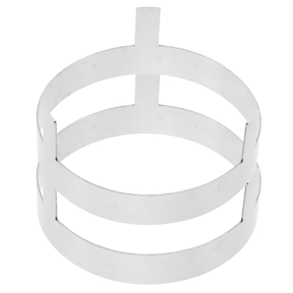 unbranded 2 Pcs Metal Bowl Stand Steam Cooker Rack Kitchen Steaming Ring Silver