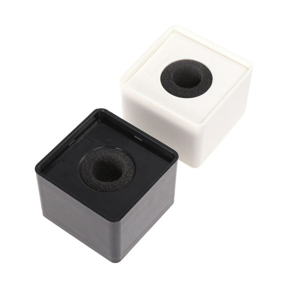unbranded 2 Pcs Mic Mark News Anchor Microphone Prop Interview Logo Cube