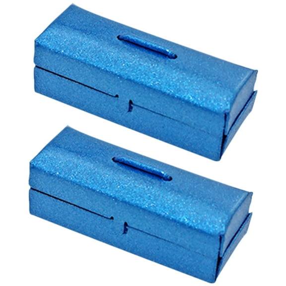 FESTFENDS Toolbox Model Blue Decorative Tiny House Display 2Pcs 1.2x0.5In
