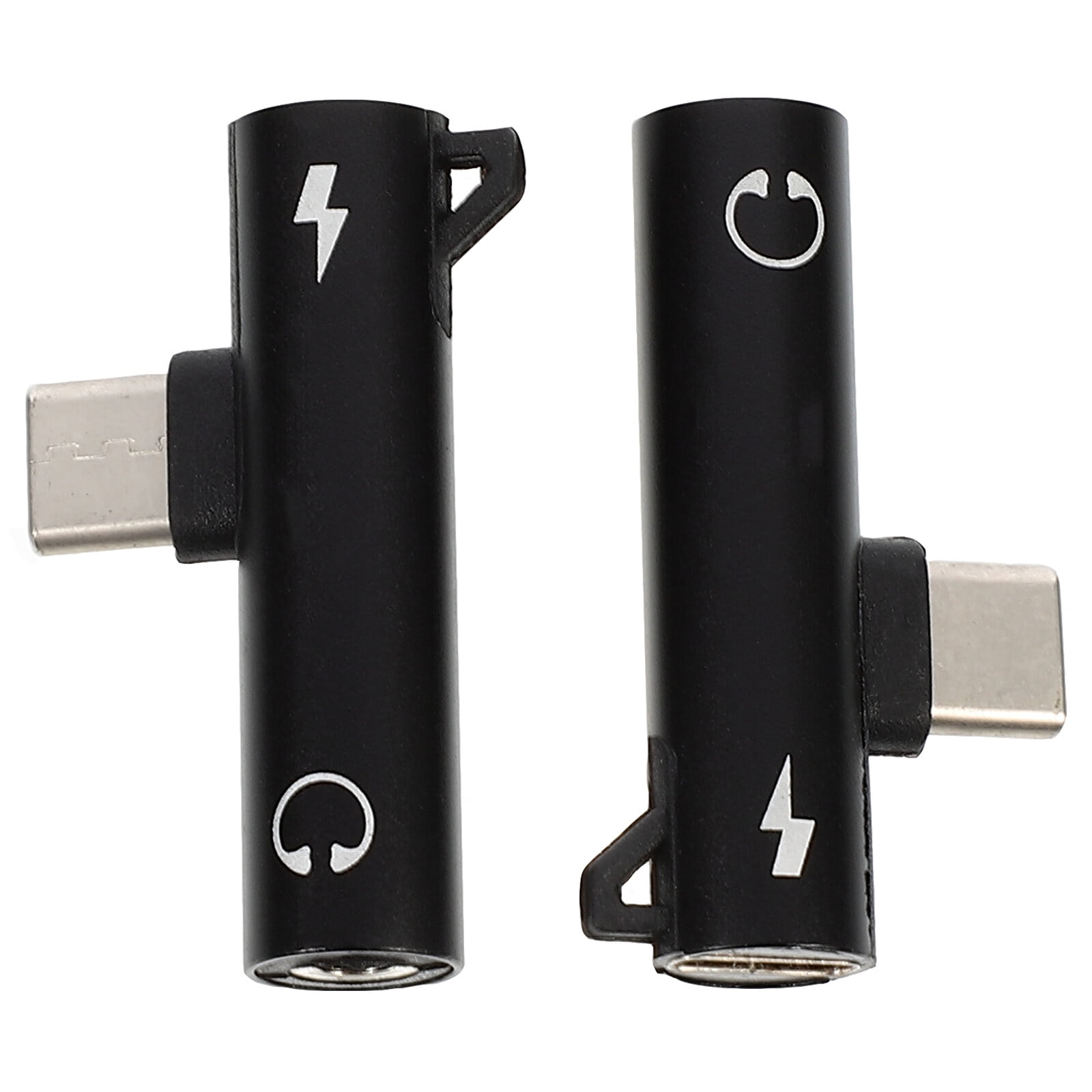 unbranded 2 Pcs Mobile Phone Adapter Type Charger Headphones Jack to ...