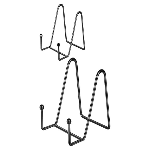 unbranded 2 Pcs Monitor Iron Bracket Picture Display Brackets 8x13x15cm Black