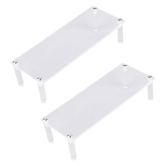 unbranded 2 Pcs Monitor Riser Model Display Stand Compact Display Rack Child 20X8X5CM