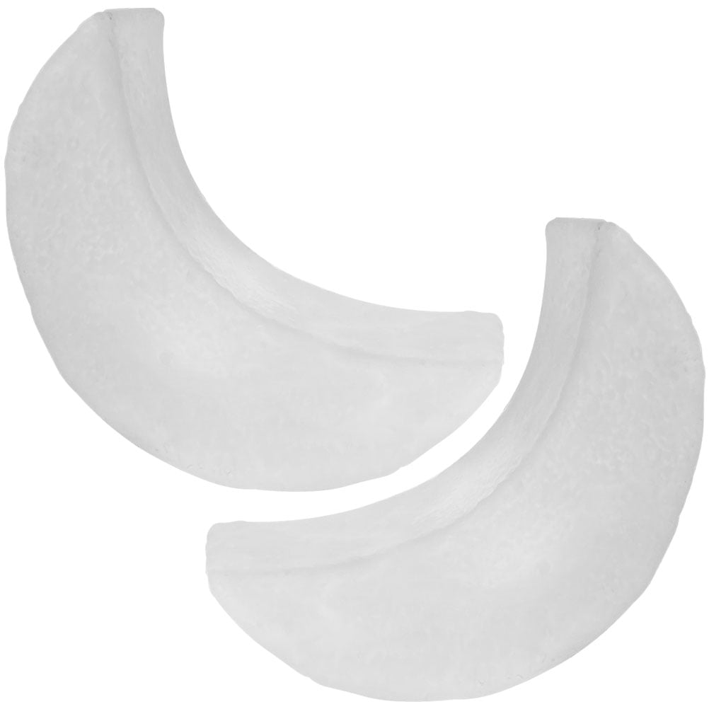 WEUVEB White Moon Night Lamps 2Pcs Plastic 12.8x8Cm Gentle Light for Bedtime