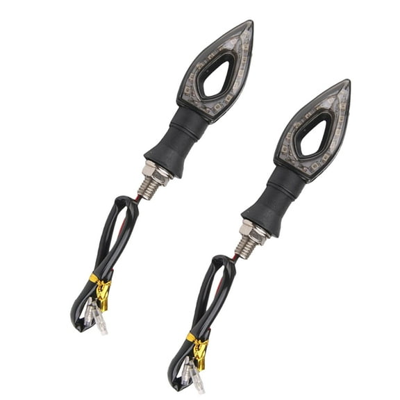 unbranded 2 Pcs Motorcycle LED Turn Signal Fast Heat Dissipation Light