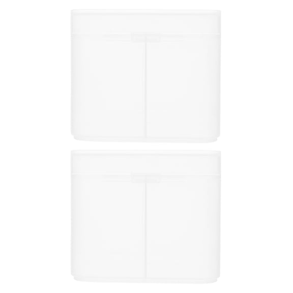 unbranded  2 Pcs Nail Design Kit Pad Box Clear Storage Dust-proof