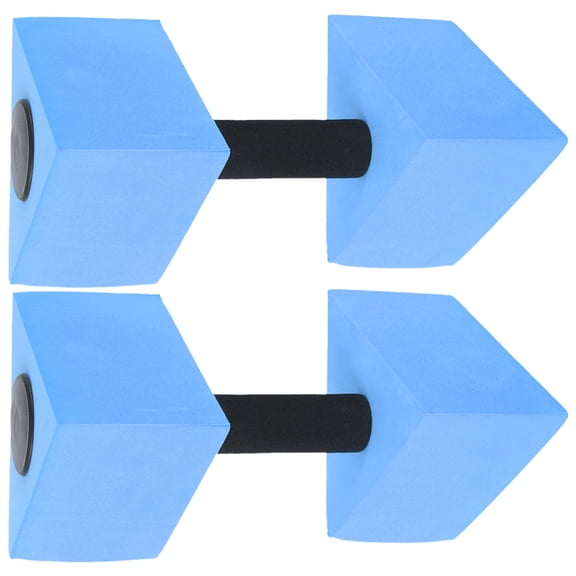 unbranded 2 Pcs Noodle Water Dumbbells Pool Weight Child 27x15cm Blue