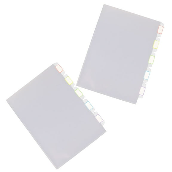 KHBUAB 2Pcs Thickened File Folders White Plastic Document Storage Holders
