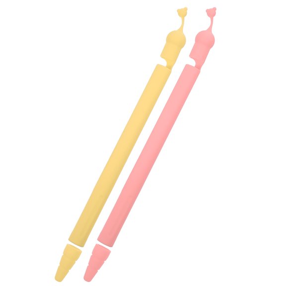 unbranded  2 Pcs Pencil Holder Silicone Case Adorable Covers