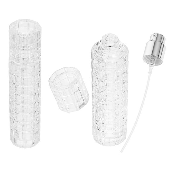 FONDOTIN Vintage Glass Perfume Atomizer Transparent Travel for Bar 2Pcs
