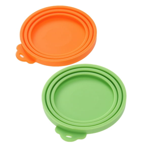 unbranded 2 Pcs Tableware Lids Pet Supplies Dog Food Can Cover for Storage Jars