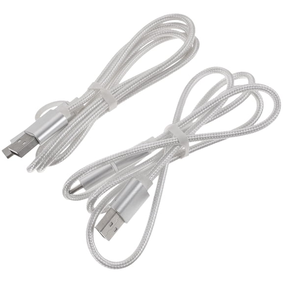 FONDOTIN 2Pcs Golden USB Type C Cables Portable Data Transfer Cords Compatible with Android Devices