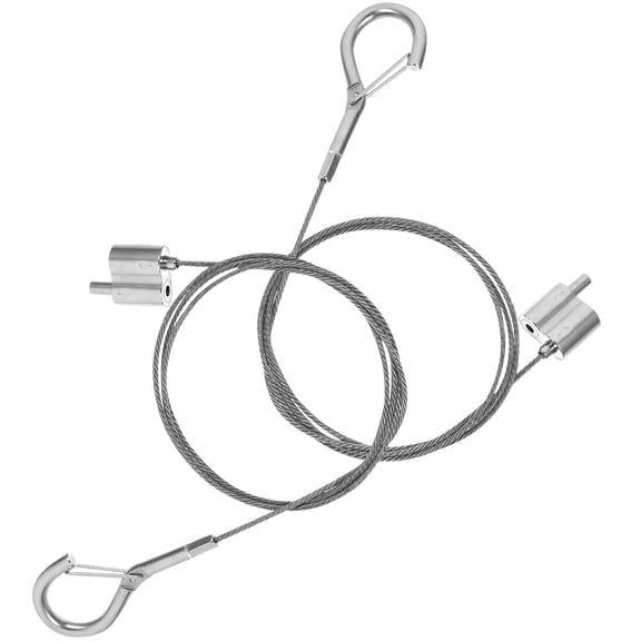 unbranded 2 Pcs Picture Wire Large Hooks Ties Wall for Hanging Silver