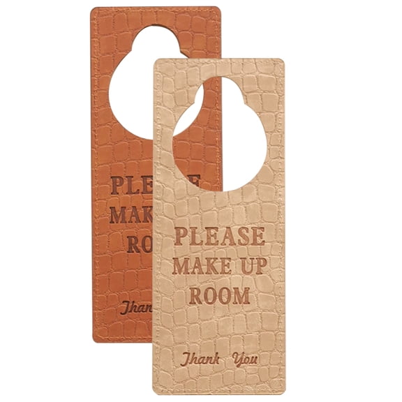 unbranded 2 Pcs Please Make Up Room Door Sign Hotel Signs on Air Not Disturb