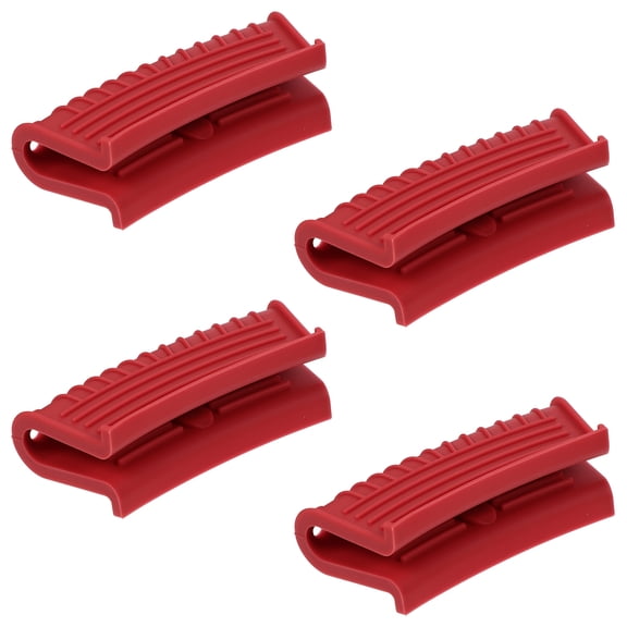 unbranded  2 Pcs Pot Handle Sleeve Utensil Pantry Skillet Holders Handles Red