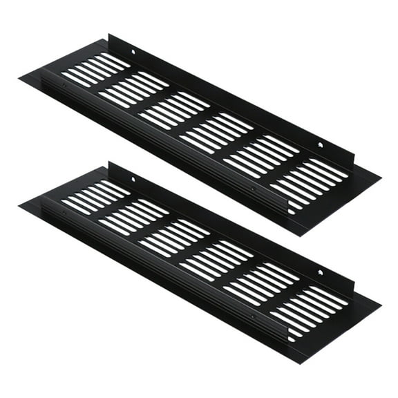 KHBUAB 2-Pack Aluminum Alloy Exhaust Vents with Breathable Mesh for Wardrobes, Drawers, and Cabinets