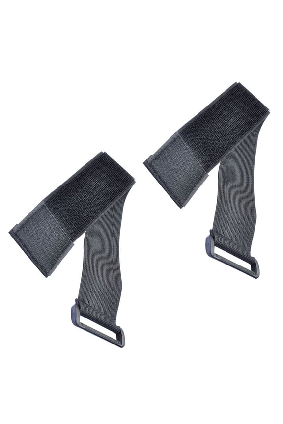 2Pcs Black Webbing Tie Rope Bundling Belt for Outdoor Sports Events