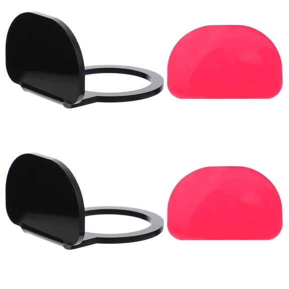 unbranded 2 Pcs Shelf Brackets Golf Stand Baseball Wall Mount 8.5x6.5cm Black