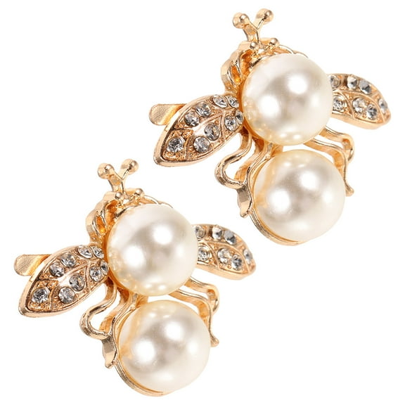 COSMOBETTY Bee Shape Metal Purse Decoration Clasp Buckle Multi 2Pcs 1.4x1.2x0.5In