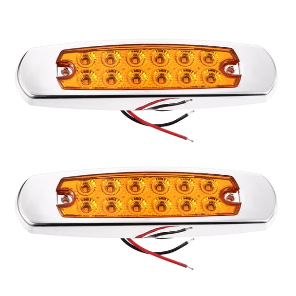 unbranded 2 Pcs Side Light Lights for Trucks Safety Vehicles Indicator Foldable Mirror