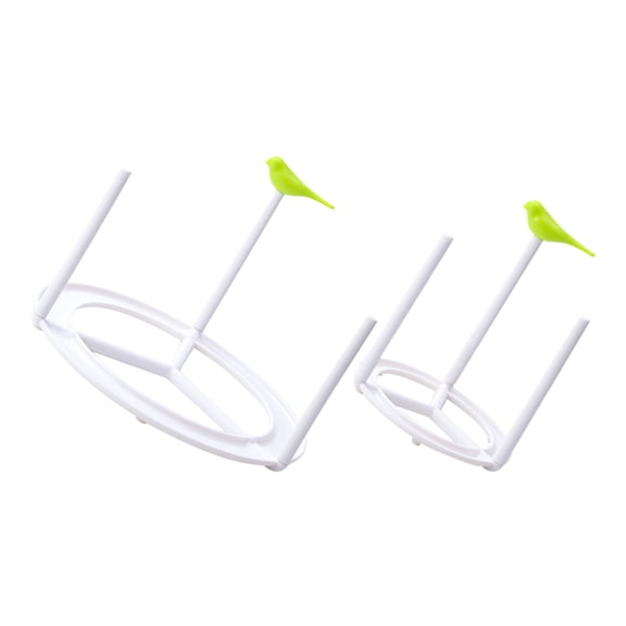 COOPHYA 2-Pack Multi-Purpose White ABS Sink Rack Organizer for Kitchen and Bathroom