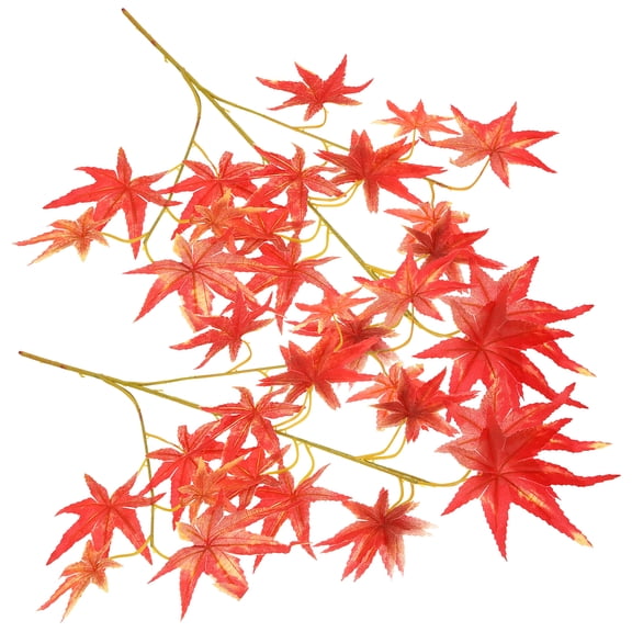 VERDANVERSE artificial maple leaves branches Red Easy to Clean Thanksgiving Day 2 Pcs